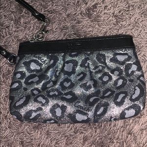 Cheetah Print Coach Wristlet
